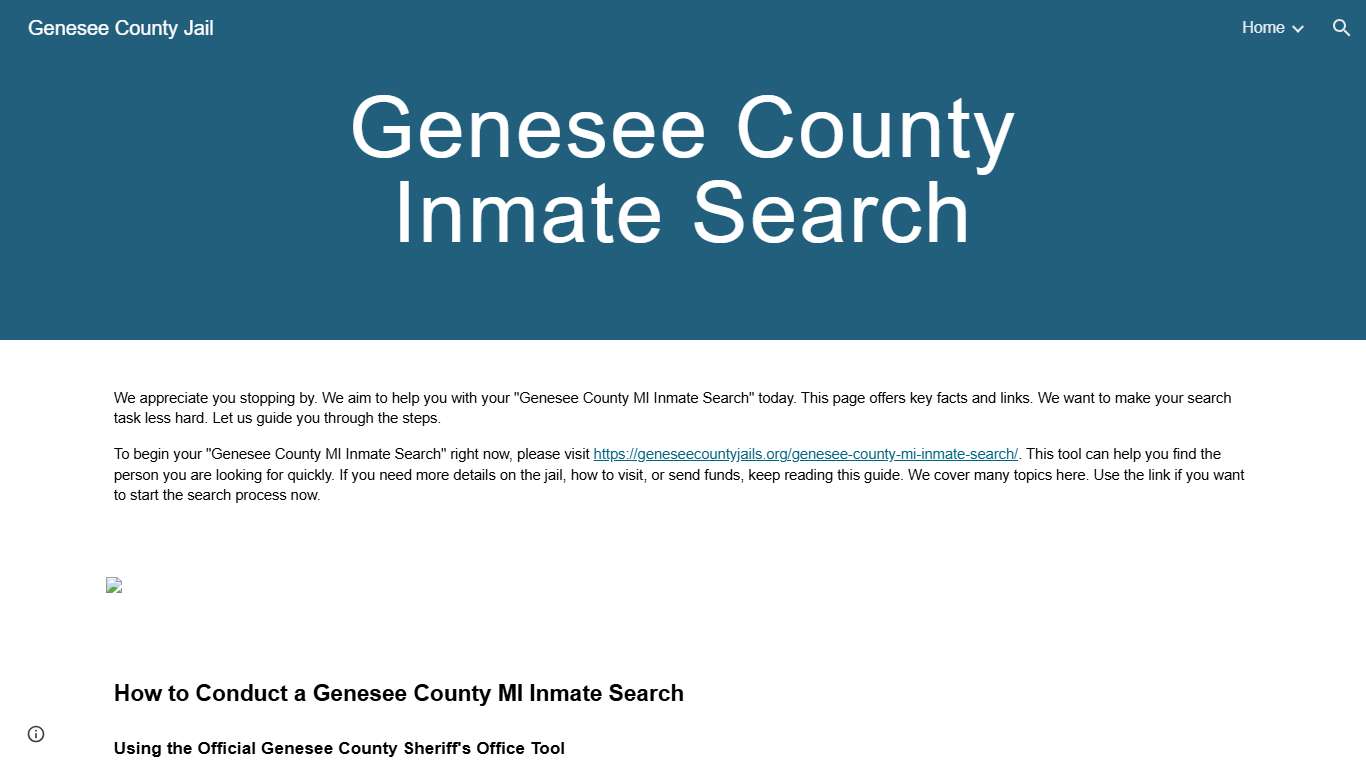 Genesee County Jail - Genesee County Inmate Search